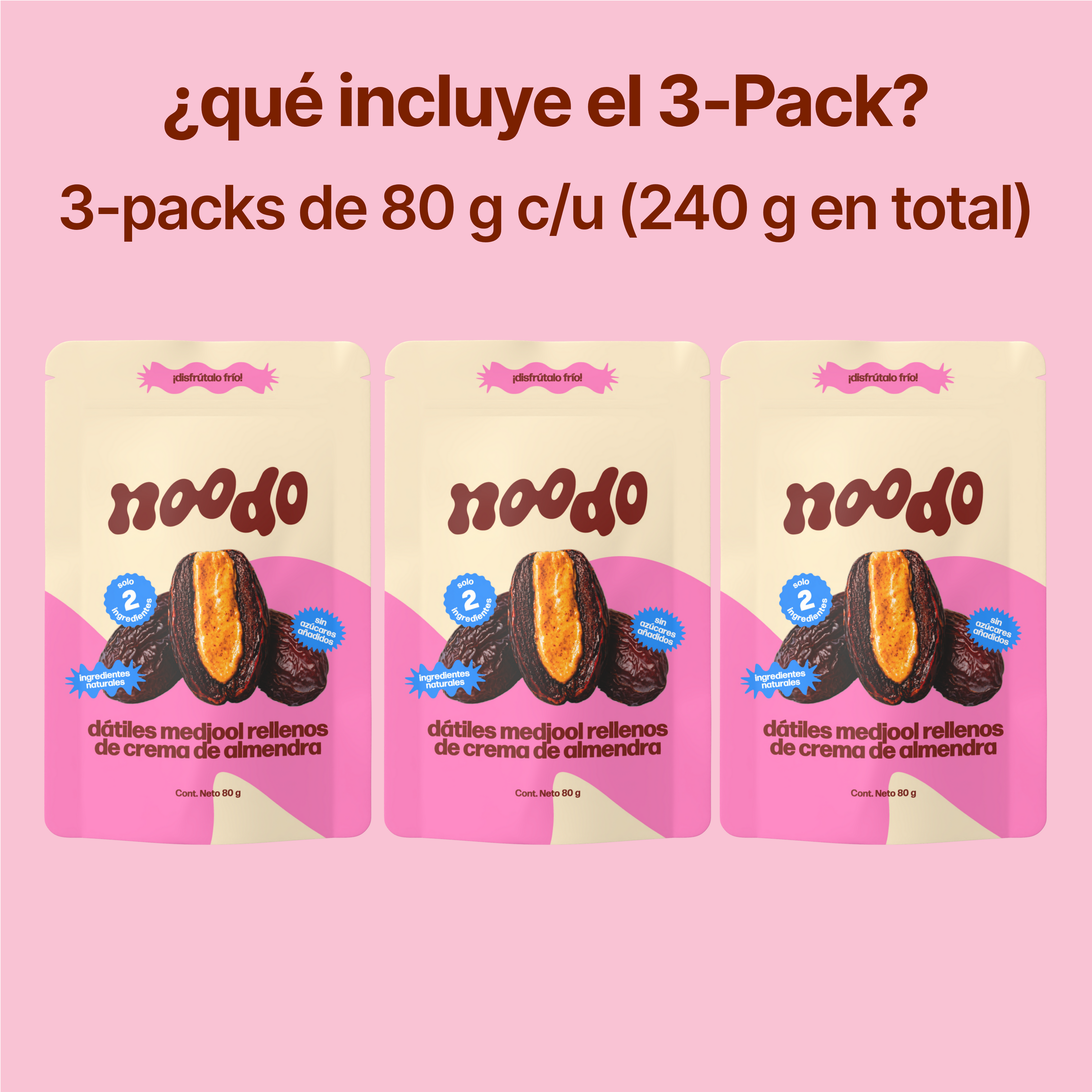 dátiles medjool + crema de almendra
