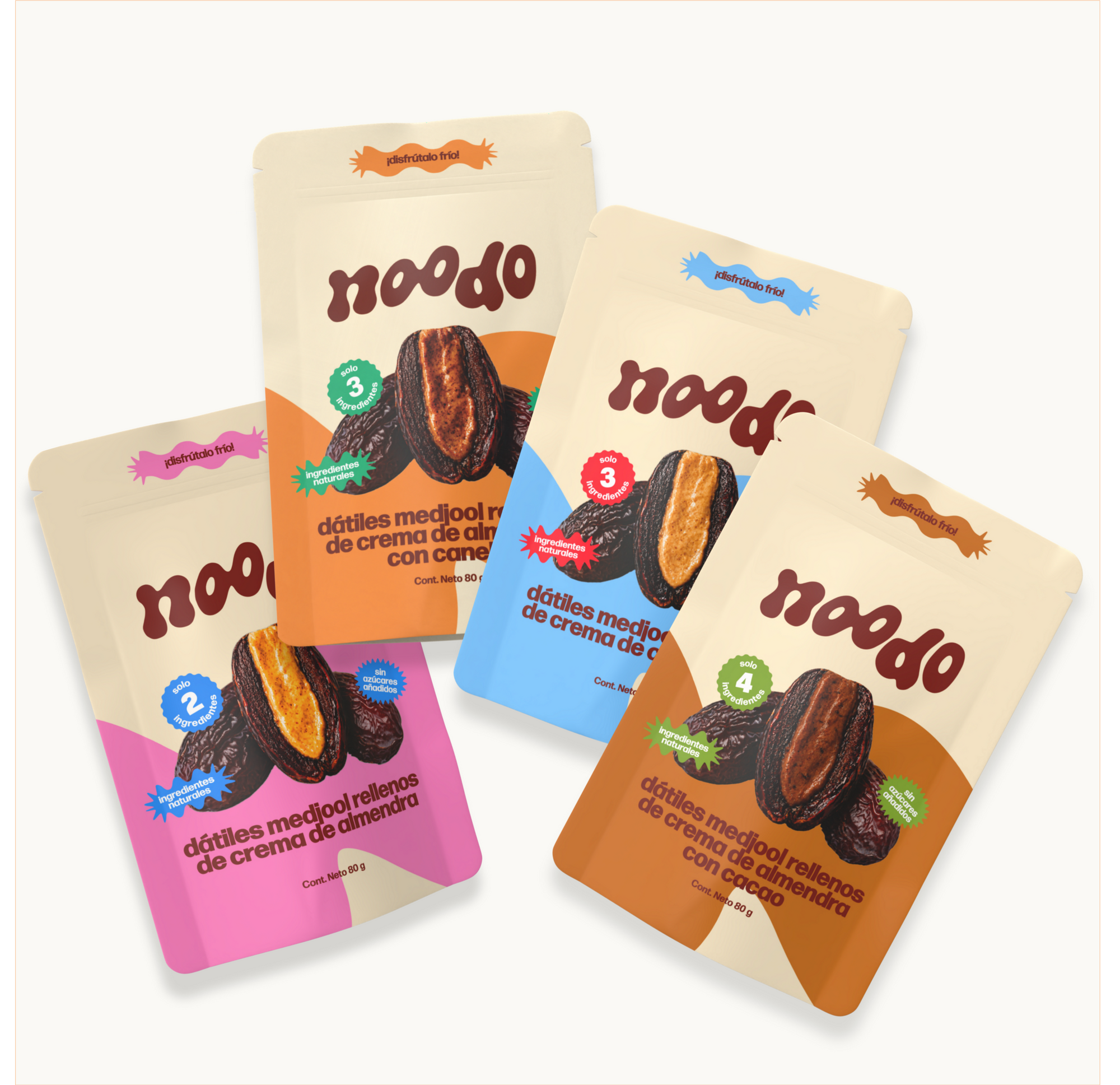 mix noodo dátiles 4 sabores