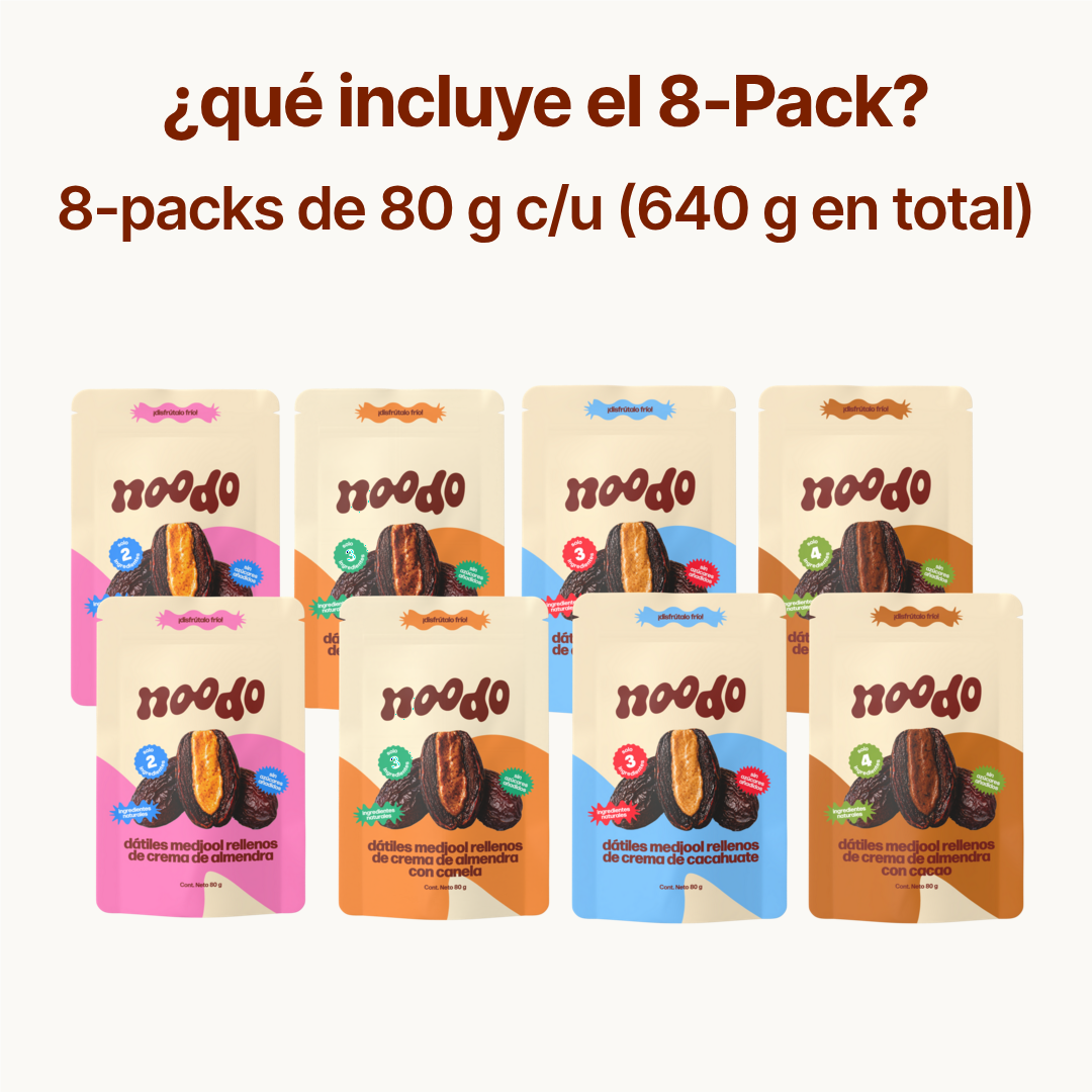 mix noodo dátiles 4 sabores